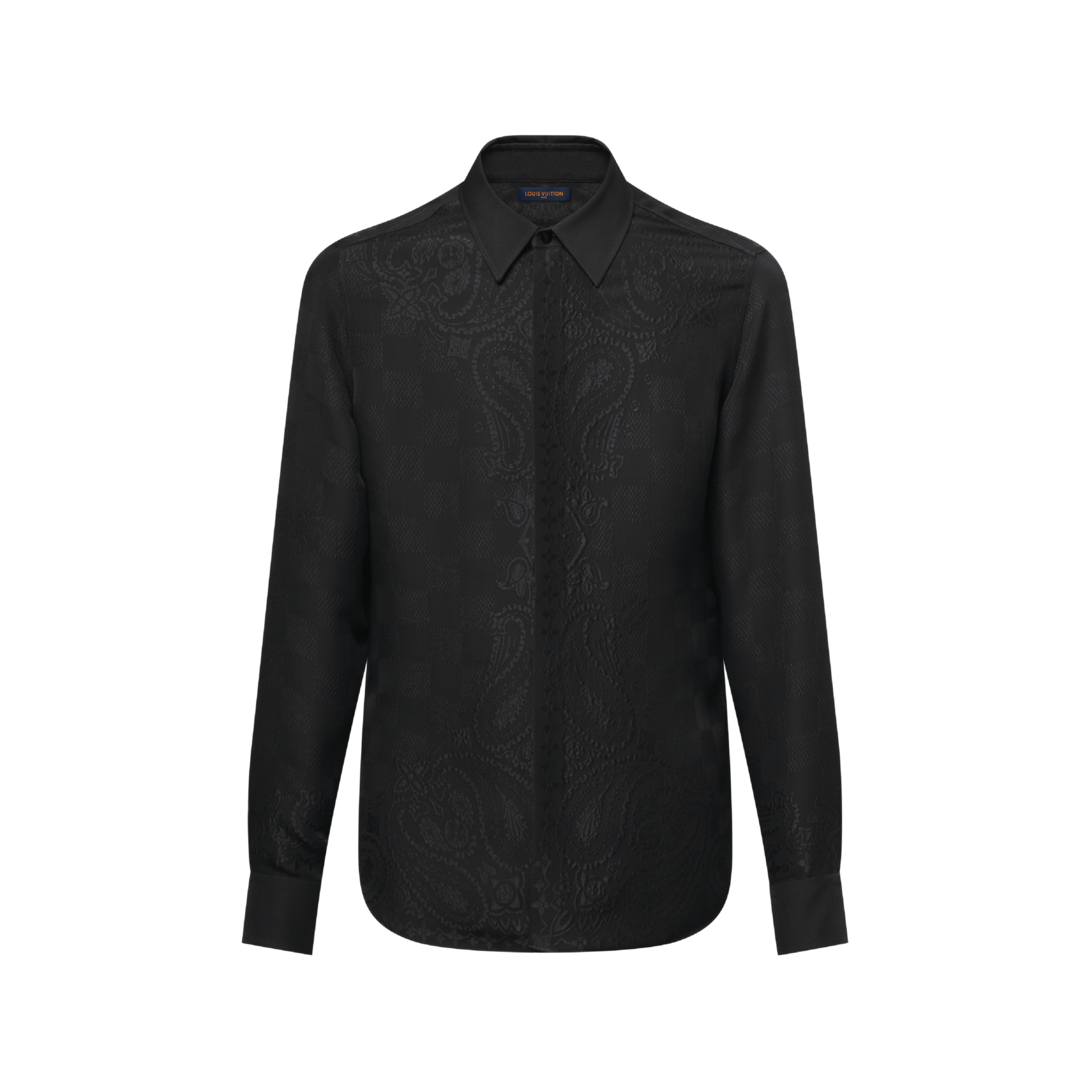 Damier Bandana Silk Evening Shirt - New - For Men | LOUIS VUITTON ®